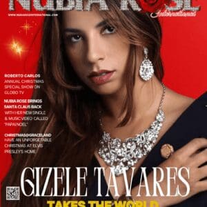 Gizele Tavares graces the cover of Nubia Rose magazine in elegant jewelry.
