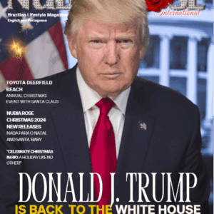 Magazine cover featuring Donald Trump with bold headline about his White House return.