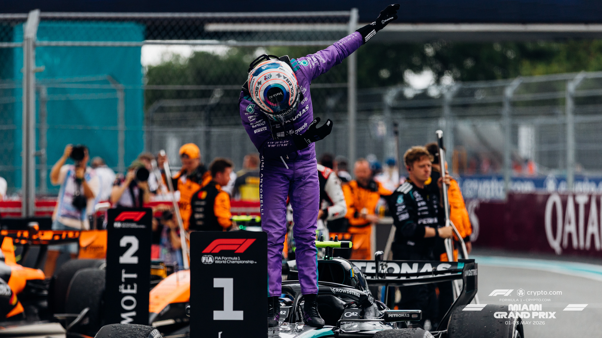 During the 2026 F1 Miami Grand Prix on Sunday, May 3, 2026 in Miami Gardens, Fla. (Photo by Tomas Diniz Santos/F1 Miami GP)