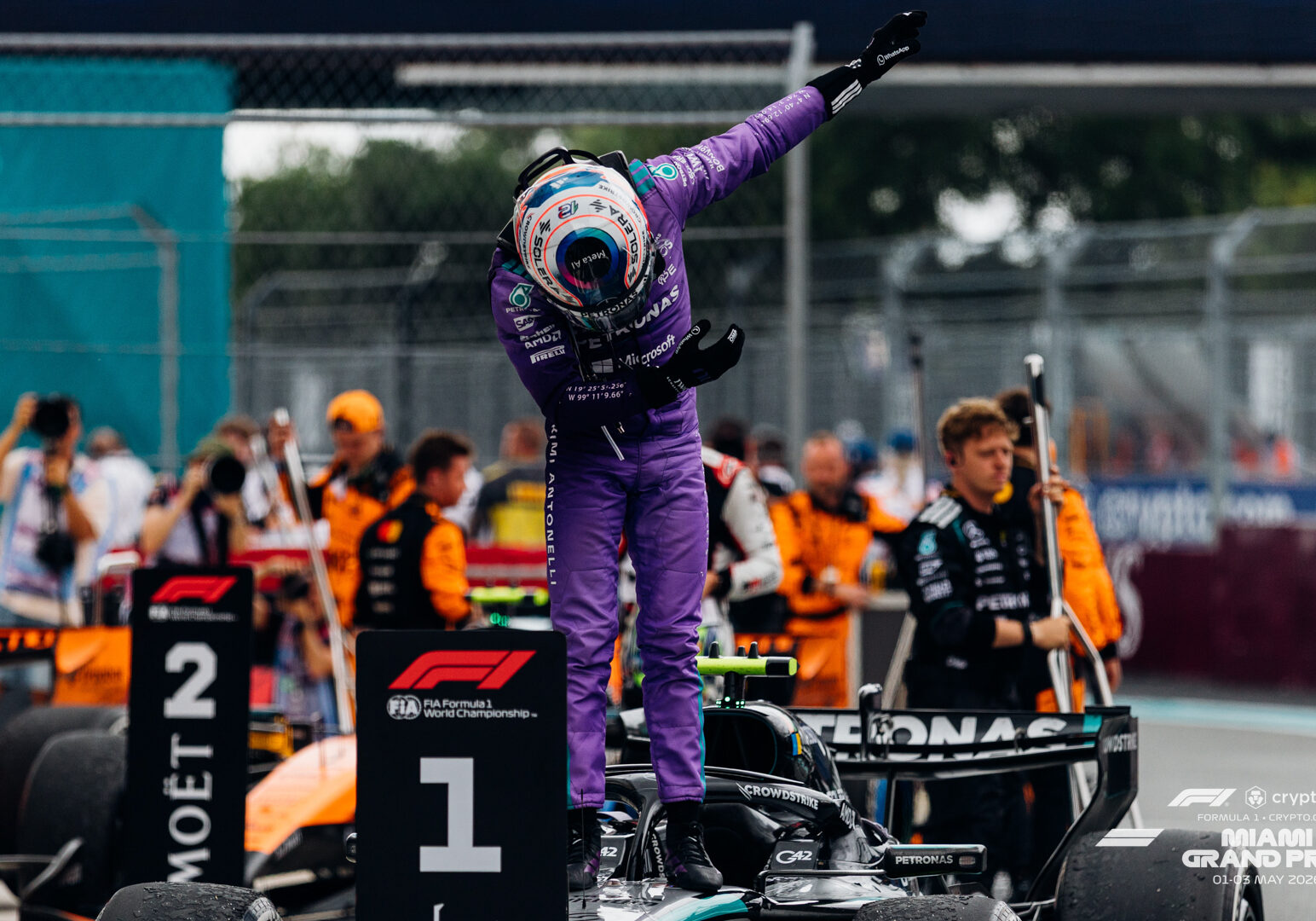 During the 2026 F1 Miami Grand Prix on Sunday, May 3, 2026 in Miami Gardens, Fla. (Photo by Tomas Diniz Santos/F1 Miami GP)