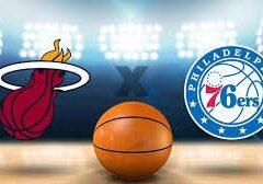 Basketball game: Miami Heat vs. Philadelphia 76ers.