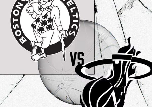 Boston Celtics vs Miami Heat graphic.