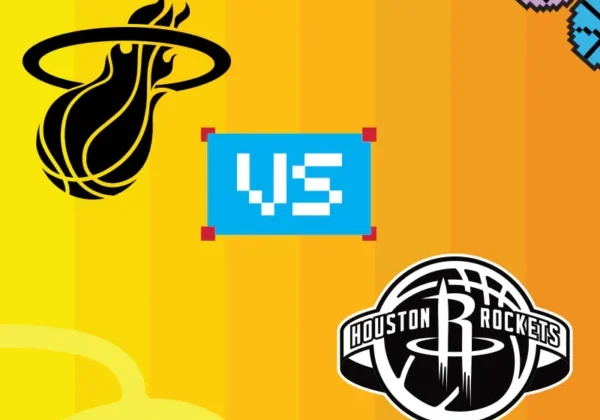 Basketball team logos with "VS" in between.